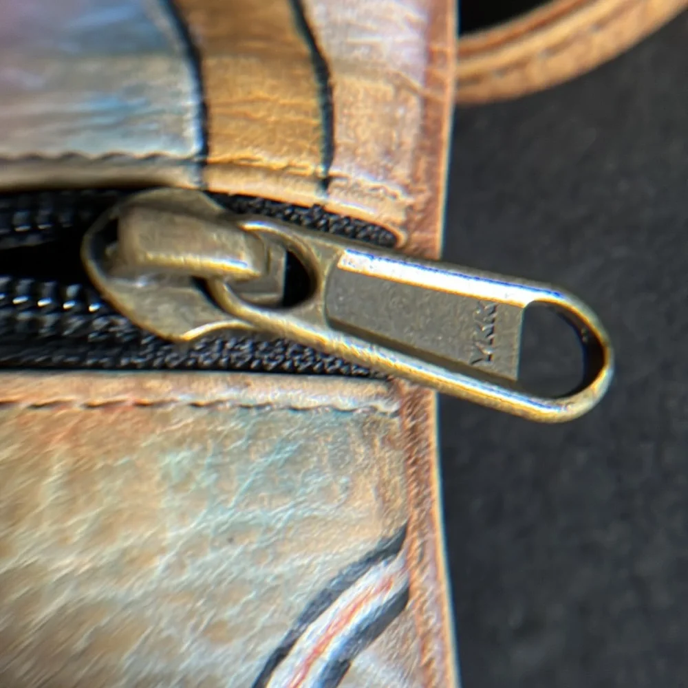 Anuschka Hand Painted Leather Boho Crossbody Bag - Picture 13 of 16